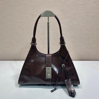 프라다 미디엄 가죽 토트백 1BG563-1