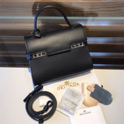 델보 톰페트백 PM AA218517 블랙 금장