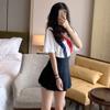 톰브라운 여성용 미니 스커트 TB8721 네이비