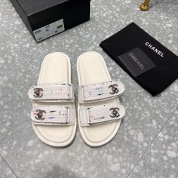 샤넬 여성용 신상 슬리퍼 G34187-2 화이트