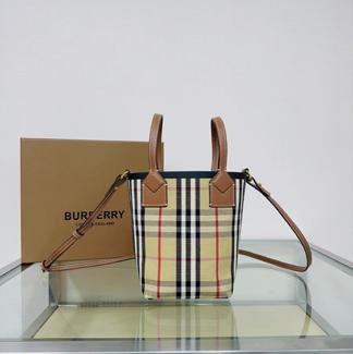 버버리 미니 런던 토트 백 80704611