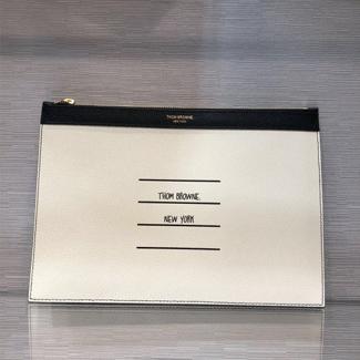 톰브라운 신상 미듐 클러치백 T33269 화이트&블랙