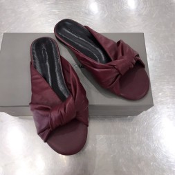 발렌시아가 신상 슬리퍼 604902 버건디